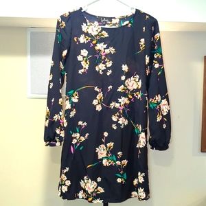 Navy Bleu Floral Shift dress